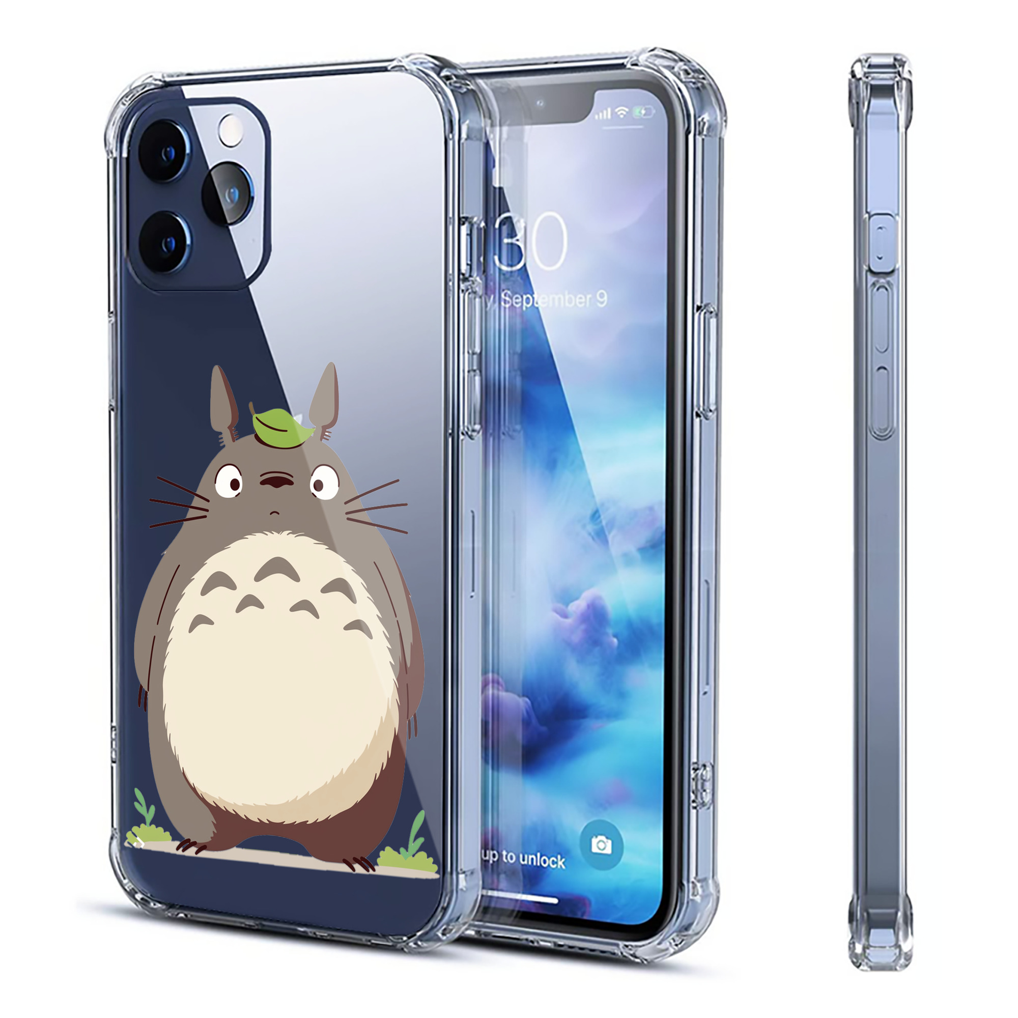 （画像用） となりのトトロ 草壁メイ 草壁サツキ My Neighbor Totoro Satsuki Kusakabe Mei Kusakabe 【iPhone 12シリーズ対応】透明スマホケース（クリアソフトケース）